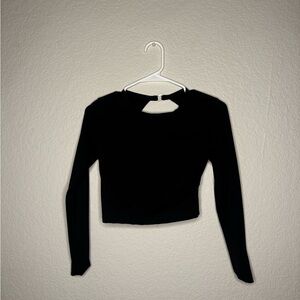 Elegant Black Long Sleeve Top
